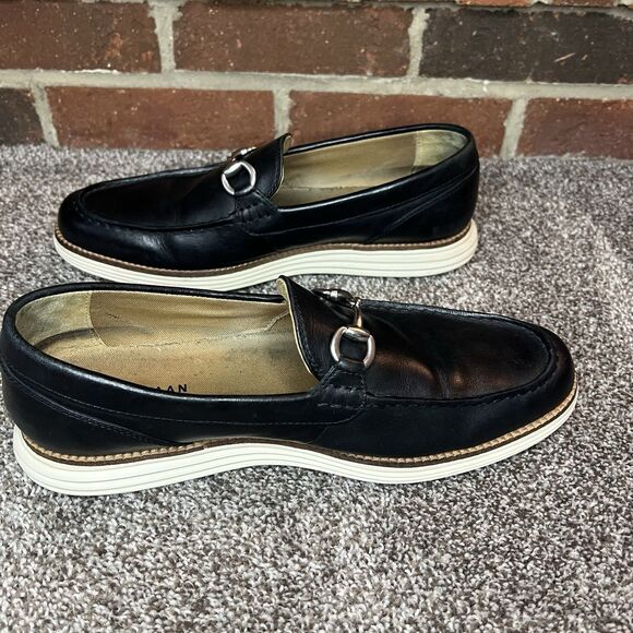 Cole Haan Grand OS Black Venetian Bit Loafers - Picture 6 of 9